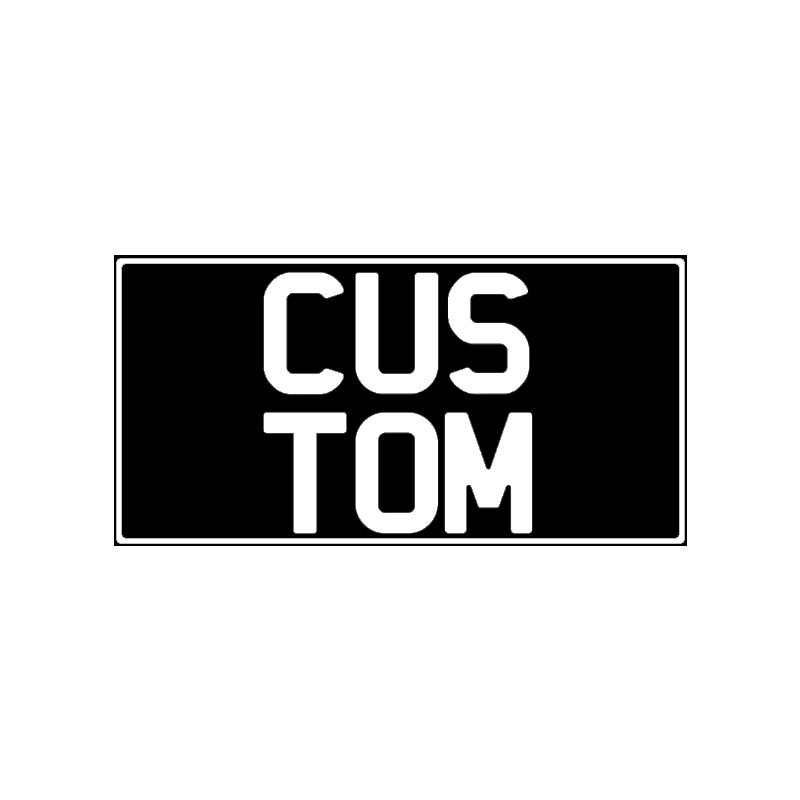 Custom Double Line Plate